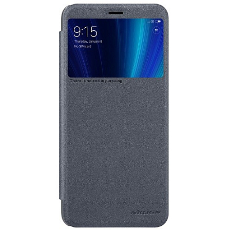 Книжка Nillkin Sparkle Redmi Note 5/Note 5 Pro Gray (с окном)