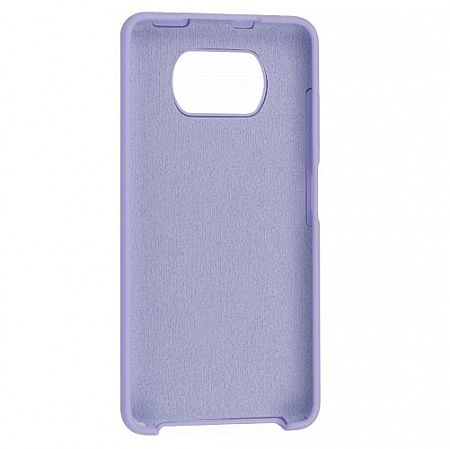 Накладка Silicone Case для Poco X3/X3 Pro (Сиреневый)