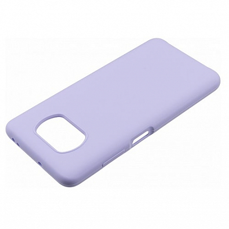 Накладка Silicone Case для Poco X3/X3 Pro (Сиреневый)
