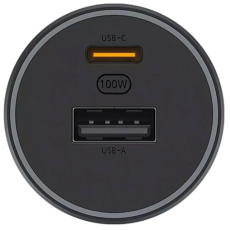 АЗУ Xiaomi Car Charger 1A1C 100W + кабель Type-C - Type-C (CC07ZM) Black (версия с кабелем в комплекте)