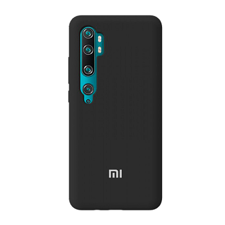 Накладка Silicone Case для Mi Note 10 (Черный)