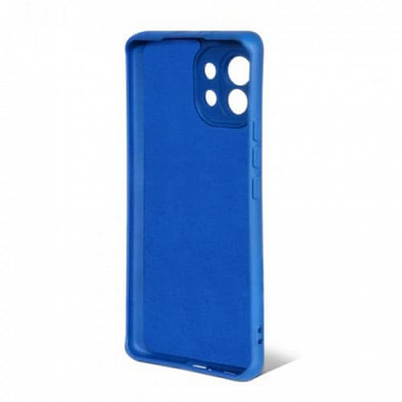 Накладка Silicon Microfiber DF для Mi 11 Синий