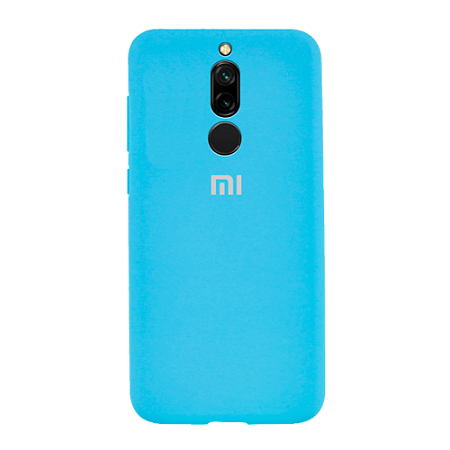 Накладка Silicone Case для Redmi 8 (Светло-синий)